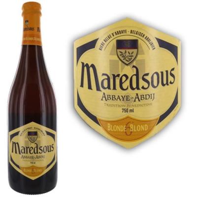 MAREDSOUS Bi&egrave;re Blonde D'abbaye 6,5%  - La Bouteille