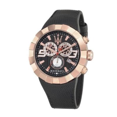 MASERATI Montre -  - Tridente - Cuir Noir - 10 ATM - Sportif 