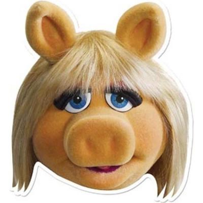  Masque en carton - Muppet Show Miss Piggy - Peggy La Cochonne 27 cm