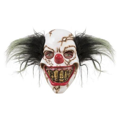 GENERIQUE Masque Adulte Mousse Polyur&eacute;thane &ndash; Clown Squelette avec Cheveux