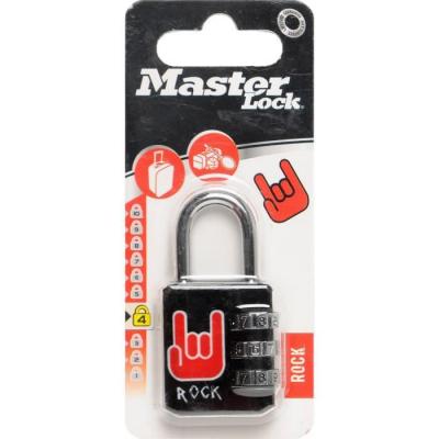 MASTER LOCK  - Cadenas 3 chiffres anse 30 mm - imprim&eacute; rock