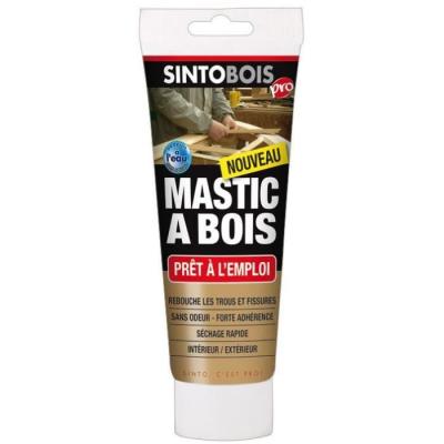 SINTO Mastic &agrave; bois Pr&ecirc;t &agrave; l'emploiBOIS - Bois Blond - Tube 400 g - 39700