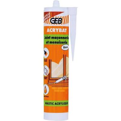 GEB  - mastic acrylique blanc - cartouche 310 ml BD-627844
