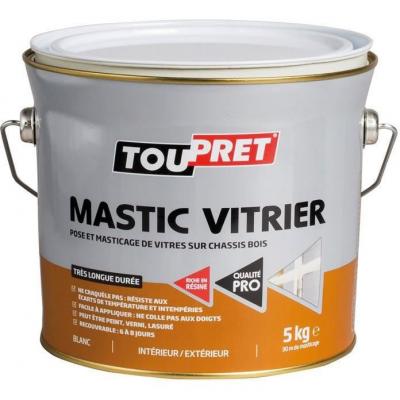TOUPRET  - Mastic blanc vitrier 5 Kg