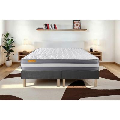 SEPTNUITS Ensemble 160x200 M&eacute;moire de forme double sommiers