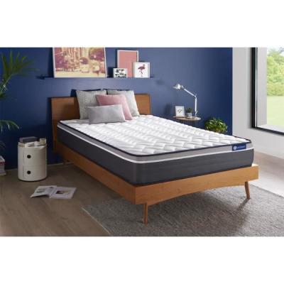 ACTISOM Matelas Ressorts ensaches Memoire de forme Maxi epaisseur 7zones de confort