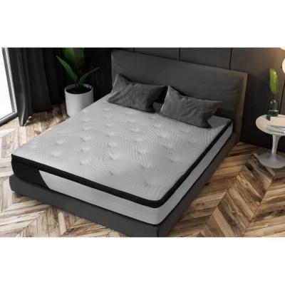 LES TENDANCES Matelas CASSIE 160x200 cm ressorts et m&eacute;moire de forme