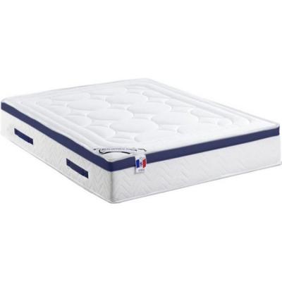 VENTE UNIQUE Matelas Ressorts Ensach&eacute;s M&eacute;moire de Forme Marquis de Dreamea - 140x190cm - Bleu