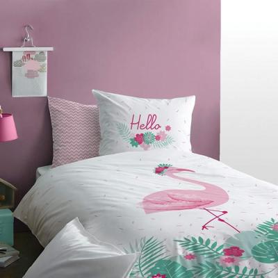 MATT & ROSE Matt & Rose Flamant Housse de Couette avec Taie Coton 200x140 cm