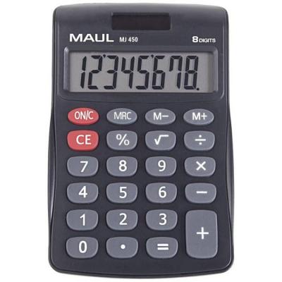 MAUL  MJ 450 Calculatrice de bureau noir Ecran: 8 &agrave; pile(s), solaire (l x H) 113 mm x 72 mm