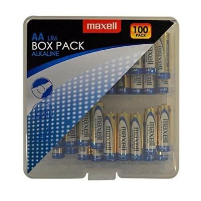 MAXELL  Set de 100 Piles Alcalines LR6 AA Argent&eacute; 790409