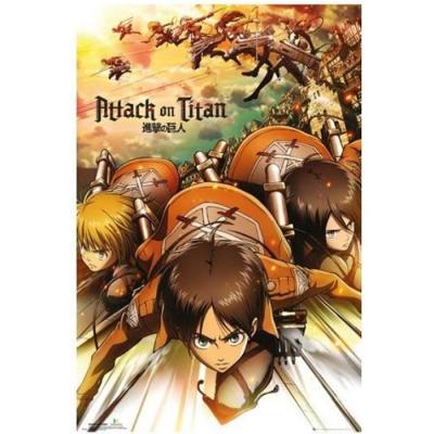  GYE L'Attaque des Titans pack posters Attack 61 x 91 cm (5)- - Poster