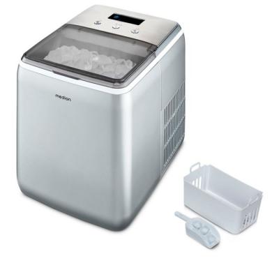 MEDION Machine &agrave; gla&ccedil;ons cristallins - MD11950 - R&eacute;servoir eau 2,6L - 15kg/24h - 2 tailles - 10 minutes - Inox