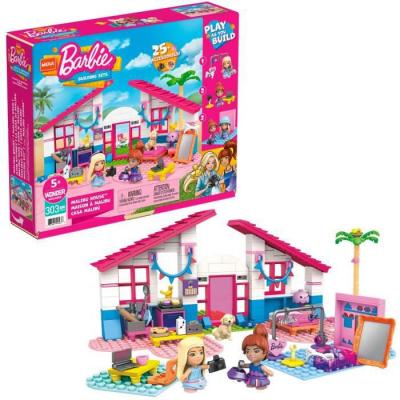 MATTEL Jeu de construction Mega Bloks Mega Construx Barbie Maison &agrave; Malibu 