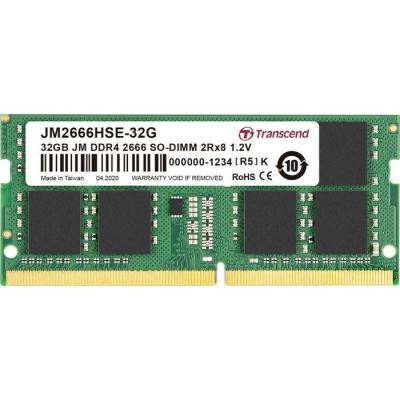 TRANSCEND  JetRAM - 32 Go - DDR4 - SO DIMM 260 broches - 2666 MHz - CL19