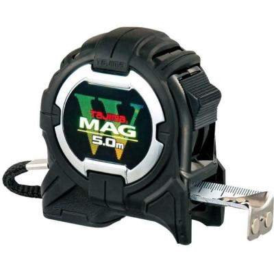 GAMAT Mesure 5 m wmag avec semelle et crochet magn&eacute;tiques sp&eacute;cial plaquiste