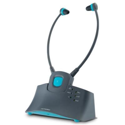 METRONIC  Casque TV sans fil s&eacute;r&eacute;nit&eacute; Noir - 480183 - Neuf