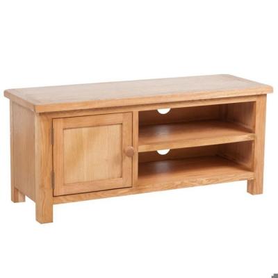 HELLOSHOP26 Meuble t&eacute;l&eacute; buffet tv t&eacute;l&eacute;vision design pratique 103 cm bois de ch&ecirc;ne solide