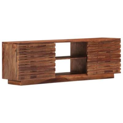 HELLOSHOP26 Meuble t&eacute;l&eacute; buffet tv t&eacute;l&eacute;vision design pratique 120 cm bois de sesham solide 2502060