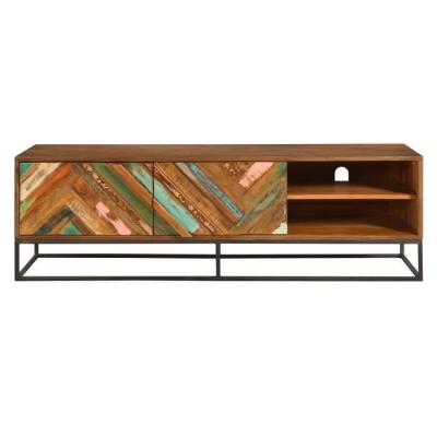 RENDEZ VOUS DECO Meuble TV en bois d'acacia et bois recycl&eacute; 145 cm