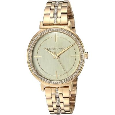 MICHAEL KORS  FEMME 33MM BRACELET ACIER INOXYDABLE DOR&Eacute; QUARTZ MONTRE MK3681 