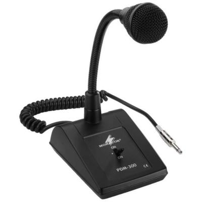 MONACOR  1&nbsp;m PA Microphone de Bureau avec col de Cygne