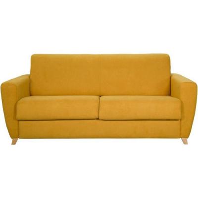 MILIBOO  - Canap&eacute; convertible scandinave jaune moutarde GRAHAM