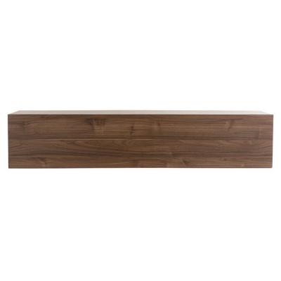 MILIBOO El&eacute;ment mural TV horizontal finition bois fonc&eacute; noyer L138 cm ETERNEL
