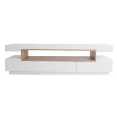 MILIBOO  & St&eacute;phane Plaza - Meuble TV design blanc et bois LIVO