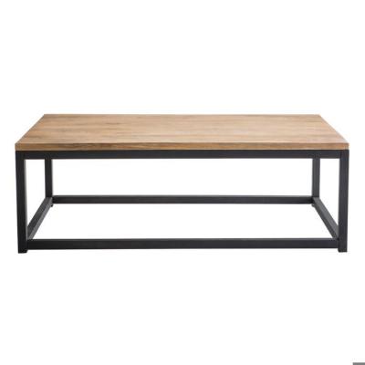 Miliboo - Table basse industrielle bois m&eacute;tal rectangulaire FACTORY