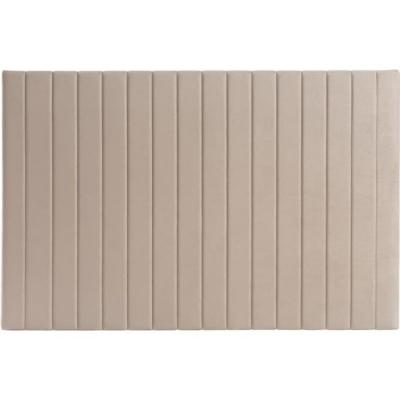 MILIBOO  - T&ecirc;te de lit en velours beige gris&eacute; L170 cm NEHA