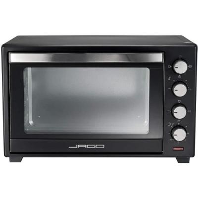 HELLOSHOP26 Mini four capacit&eacute; 48 litres 2000 watts minuteur 0-60 min 100-230&deg;C, 6 modes de cuisson avec r&ocirc;tissoire grille et plaques de four double vitrage noir four &eacute;lectrique &agrave;