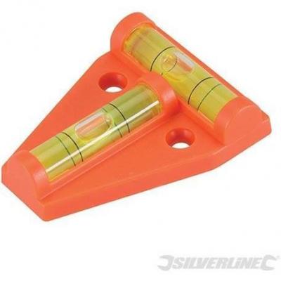 SILVERLINE  - Mini-niveau bi-plan, 60 x 45 mm, 60 x 45 Mm