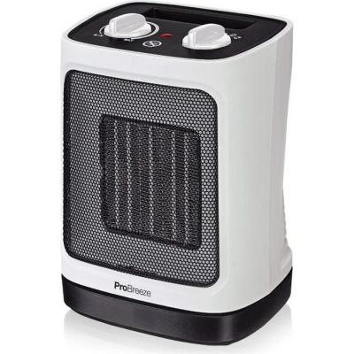 PRO BREEZE Mini radiateur soufflant c&eacute;ramique 2000 W - - Oscillation automatique et 2 r&eacute;glages de temp&eacute;rature