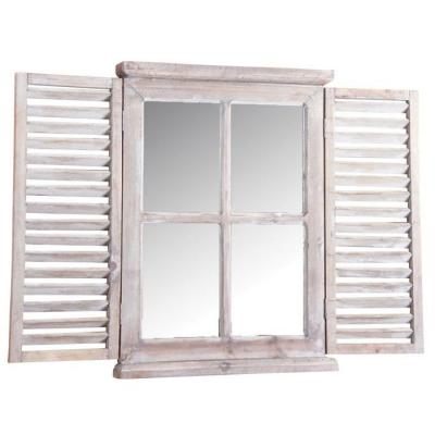 AUBRY GASPARD  - Miroir en bois teint&eacute; vieilli Taille 1