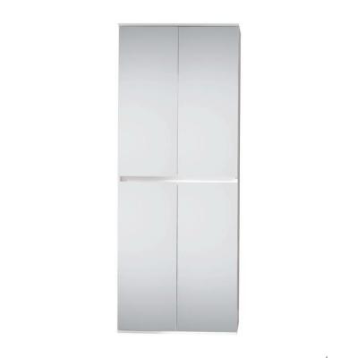 MIRROR - Armoire avec 4 portes-miroirs - Blanc - 74/191/34