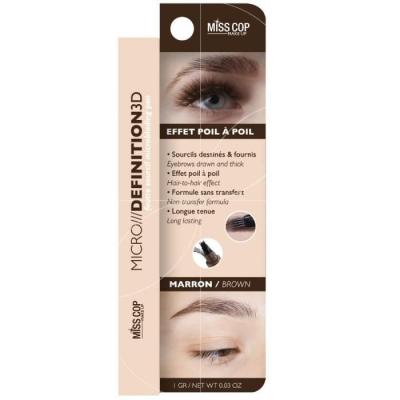 MISS COP  - Feutre microblading  3D sourcils Marron
