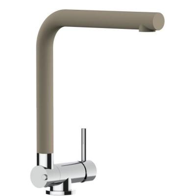 VIZIO Mitigeur evier robinet cuisine bec pivotant 360&deg; et rabattable &agrave; 4,5 cm - QUARTZ BEIGE