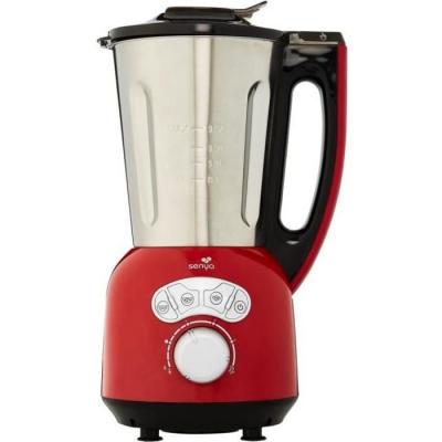 SENYA  SYCP-HB010R Blender chauffant Cook et Ice - Rouge brillant