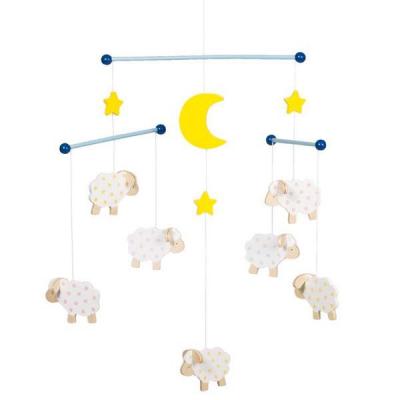 GOKI Mobile en bois, Petits moutons