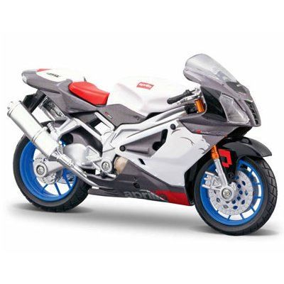 MAISTO Mod&egrave;le r&eacute;duit - wheelers 2 : aprilia rsv 1000r - echelle 1/18 : blanc