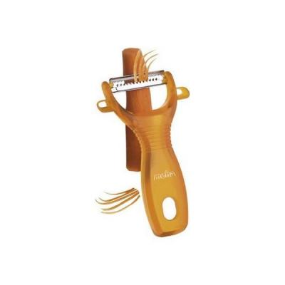 MOHA  45720 Julienne Eplucheur ABS/INOX Orange/Orange 8,30 x 16,5 x 2,5 cm