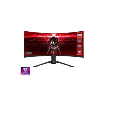 ASROCK  Pg34wq15r2b 34&acute;&acute; Qhd Ips Led 165hz Curved Gaming Monitor Rouge