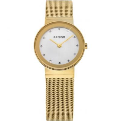 BERING Montre  Femme "Classic" Quartz - Bo&icirc;tier or brillant - 10126-334