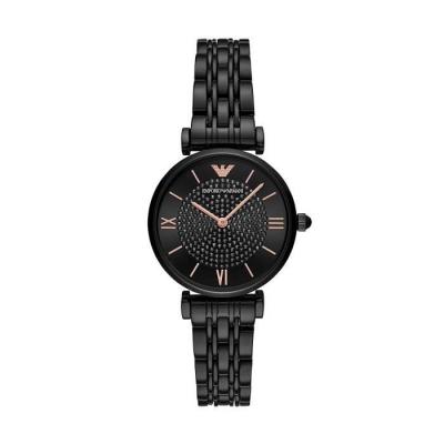 EMPORIO ARMANI Montre  Gianni T-Bar AR11245 en acier noir