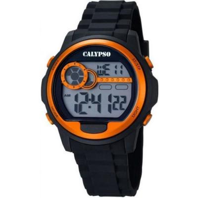 CALYPSO Montre  homme noir et acier noir K5667/4 sport 10 atm