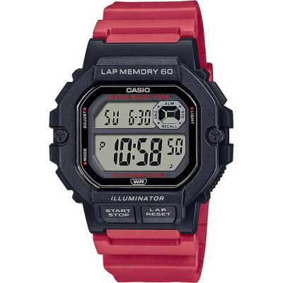 CASIO Montre Homme  MONTRES WS-1400H-4AVEF - Bracelet R&eacute;sine Rouge