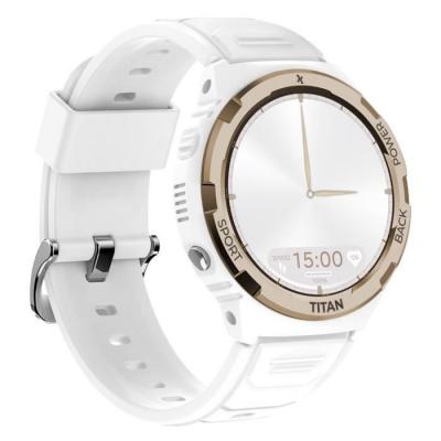 MAXCOM Montre Connect&eacute;e Fw100 Ip69 5atm Verre Gorilla 3 Mod&egrave;le Titan Valkiria blanc