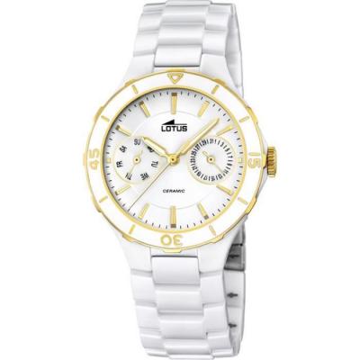 LOTUS Montre Femme  Ceramic L15932/2 Bracelet Blanc En C&eacute;ramique