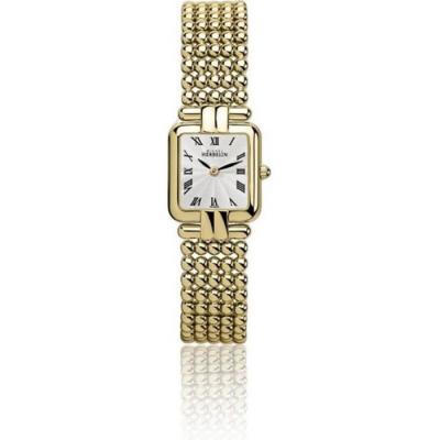 MICHEL HERBELIN Montre Femme perles  Plaqu&eacute; or - 17473/BP - Bracelet Bijou - Quartz - Cadran blanc 
